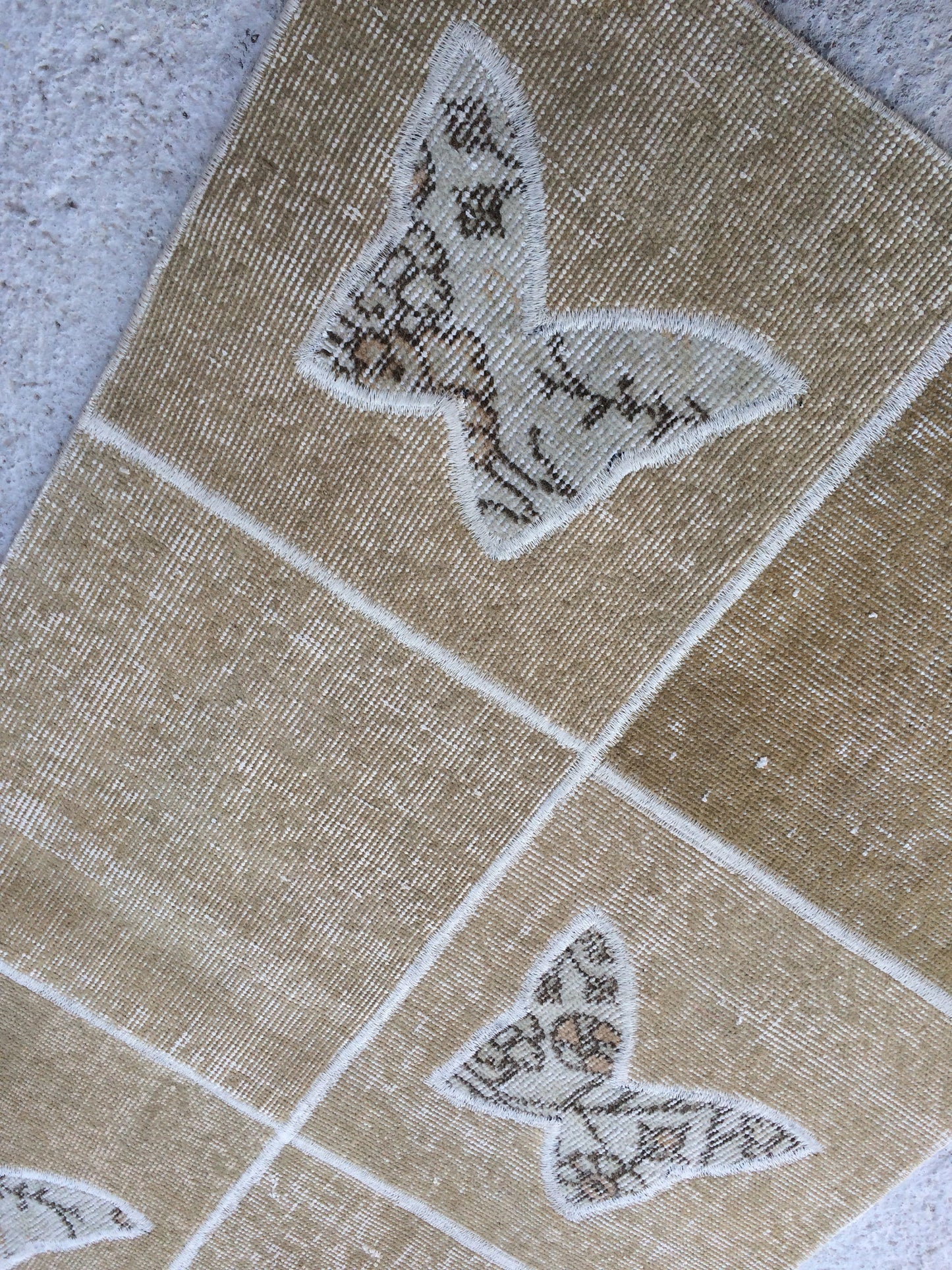 Butterfly Runner Rug, Patchwork Runner Rug, Living Room Rug,Oushak Rug,