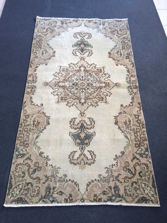 Oushak Rug Vintage Turkish  Rug,Wool Rug Turkish Rug Antique Rug Rug,Handmade Oriental Rug,Persian Rug