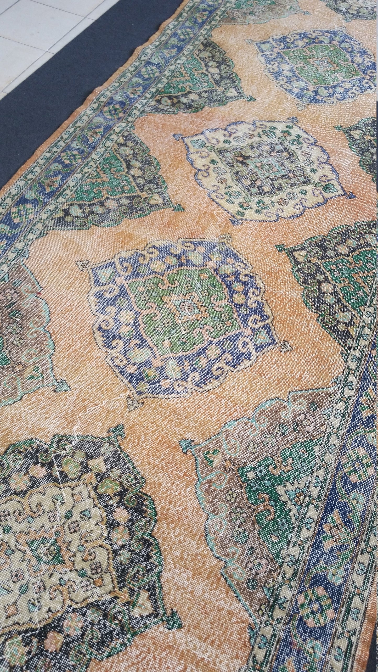 4.8 x 14 VINTAGE RUG ,  oushak Rug, Turkish Rug,Hand woven Rug, Vintage Rug HAND Made Rugs 5 by 14 runners