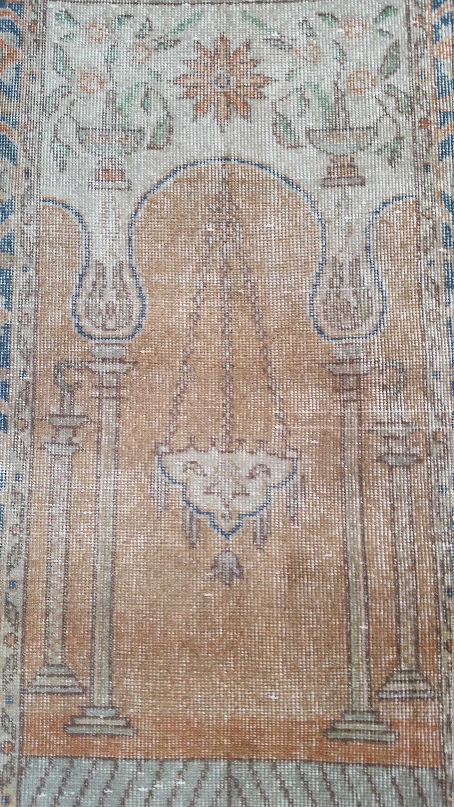 Vintage Rug Turkish  Rug Oushak Rug Wool Oushak Rug Vintage Rugs Boho Rug