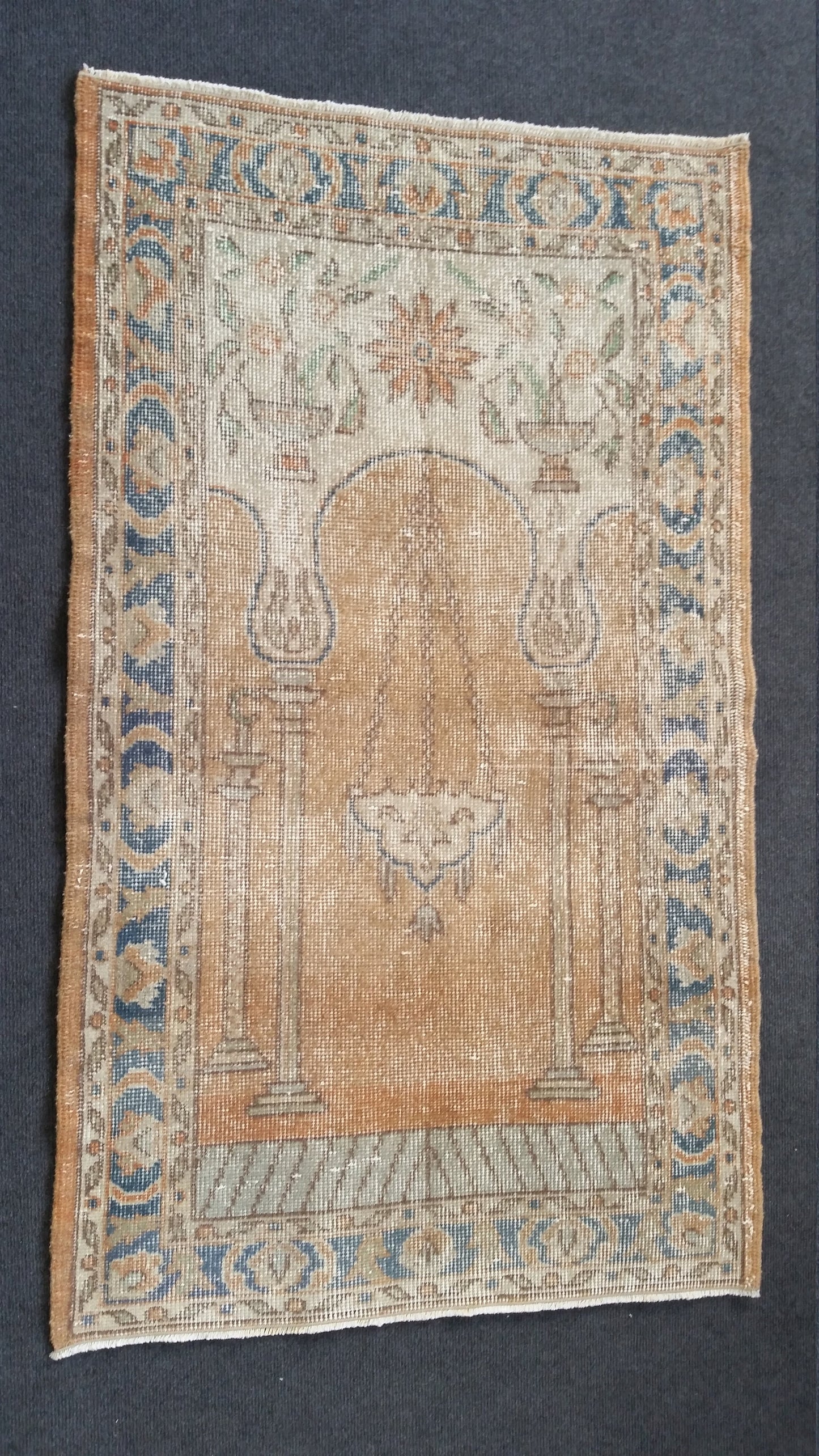 Vintage Rug Turkish  Rug Oushak Rug Wool Oushak Rug Vintage Rugs Boho Rug