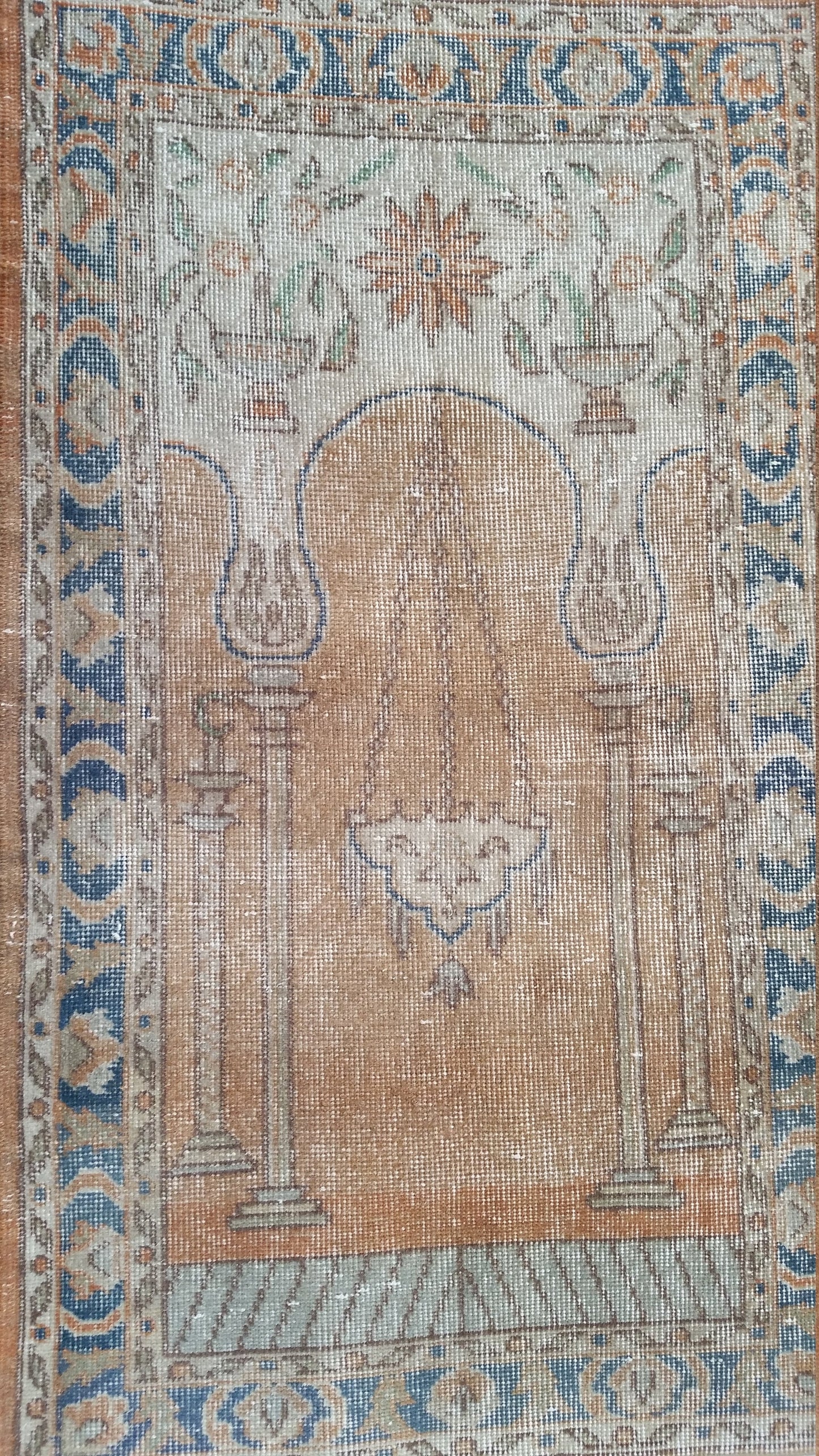 Vintage Rug Turkish  Rug Oushak Rug Wool Oushak Rug Vintage Rugs Boho Rug