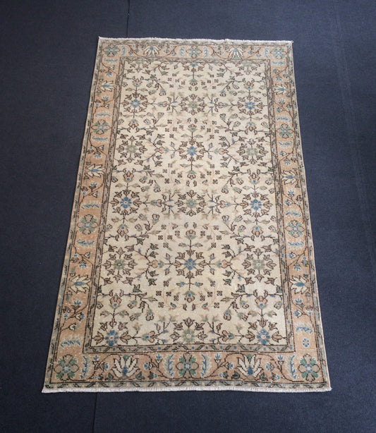Floral Oushak Rug Bohemian Rug Turkish Rug Vintage Rug