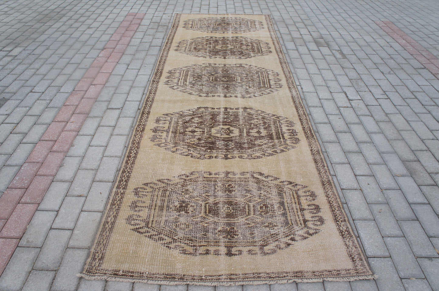 3x11 Oushak  Runner Hallway Long Runner Rug, Oushak Runner Rug, Bohemian Rug, Vintage Rug, Farmhouse Runner Rug, Wool Runner Rug