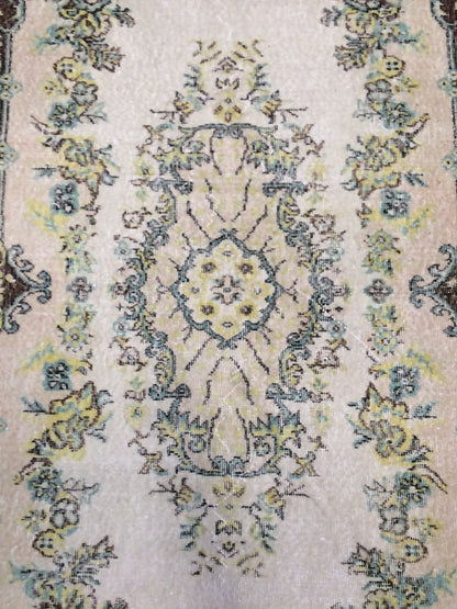 Pastel Colors  Medallion TURKISH Oushak  RUG , Earth Tones  Rug,Antique Rug,Oushak antique Rug,Hand woven Rug,Weaving Rug,Ethnic Kitchen Rug