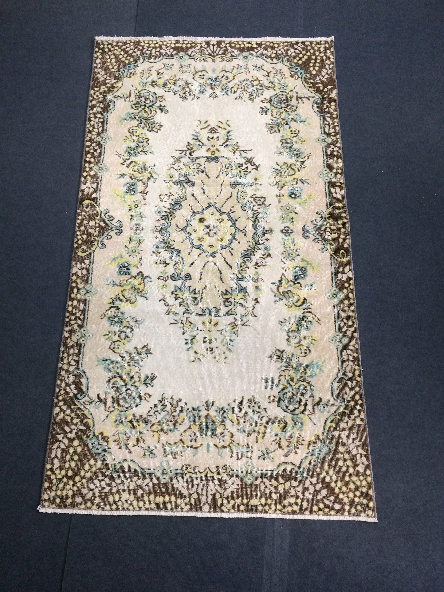 Pastel Colors  Medallion TURKISH Oushak  RUG , Earth Tones  Rug,Antique Rug,Oushak antique Rug,Hand woven Rug,Weaving Rug,Ethnic Kitchen Rug