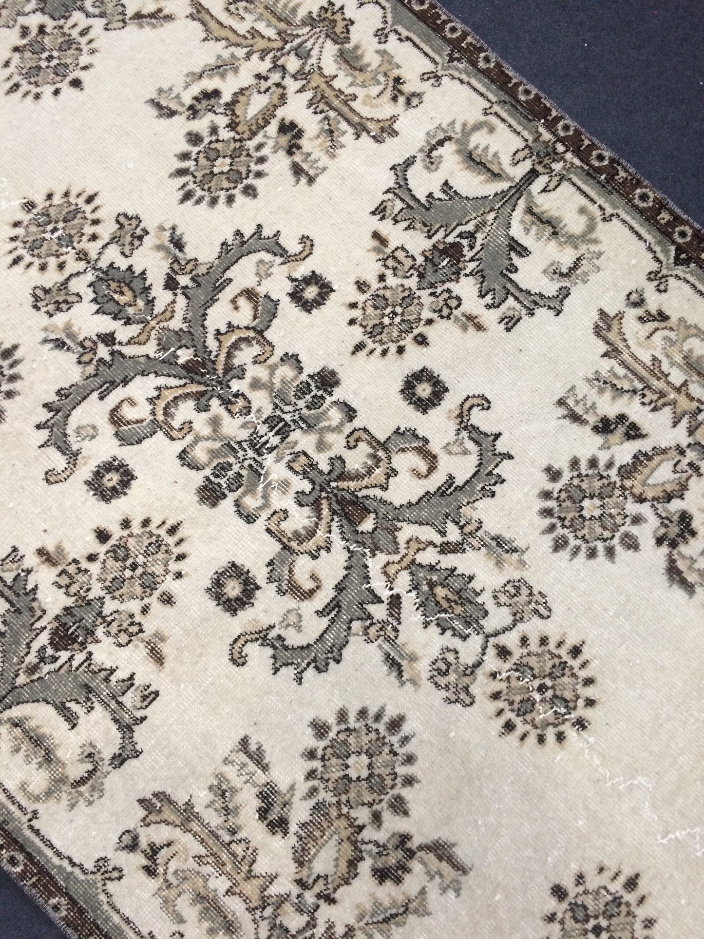 French Inspired Fleur-de-lis  Motif Minimalist Rug,Bohemian Rug,Big Area Rug,Antique Rug,Oushak antique Rug,Hand woven Rug,Weaving Rug