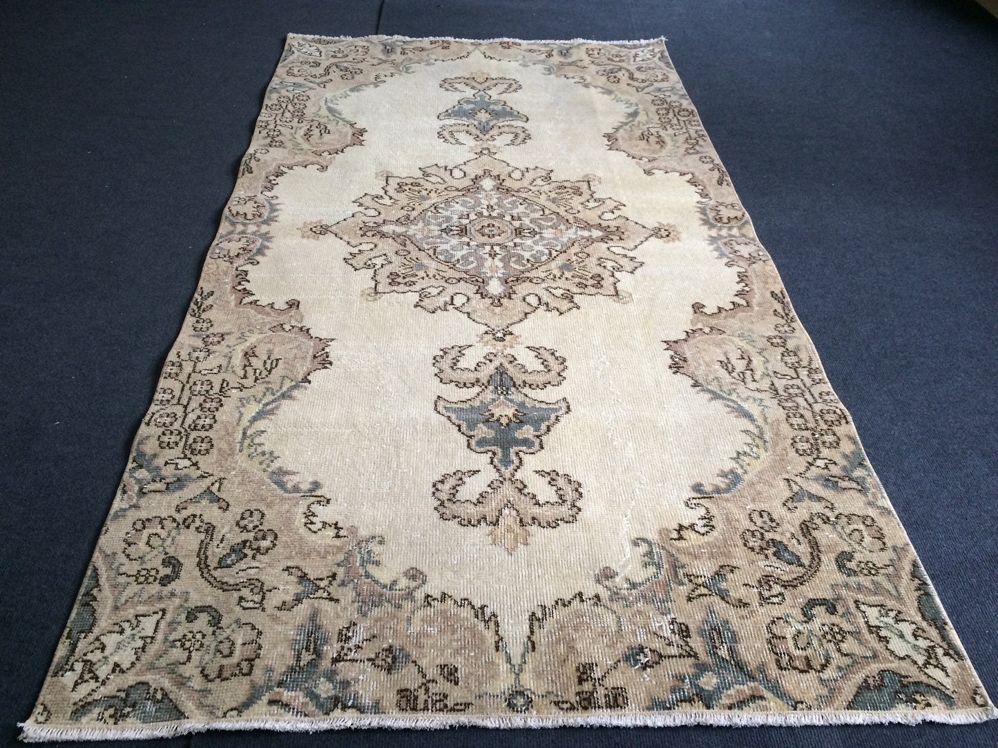 Oushak Rug Turkish Rug Hand Made Rug Wool Rug Vintage Rug  Bohemian Rugs