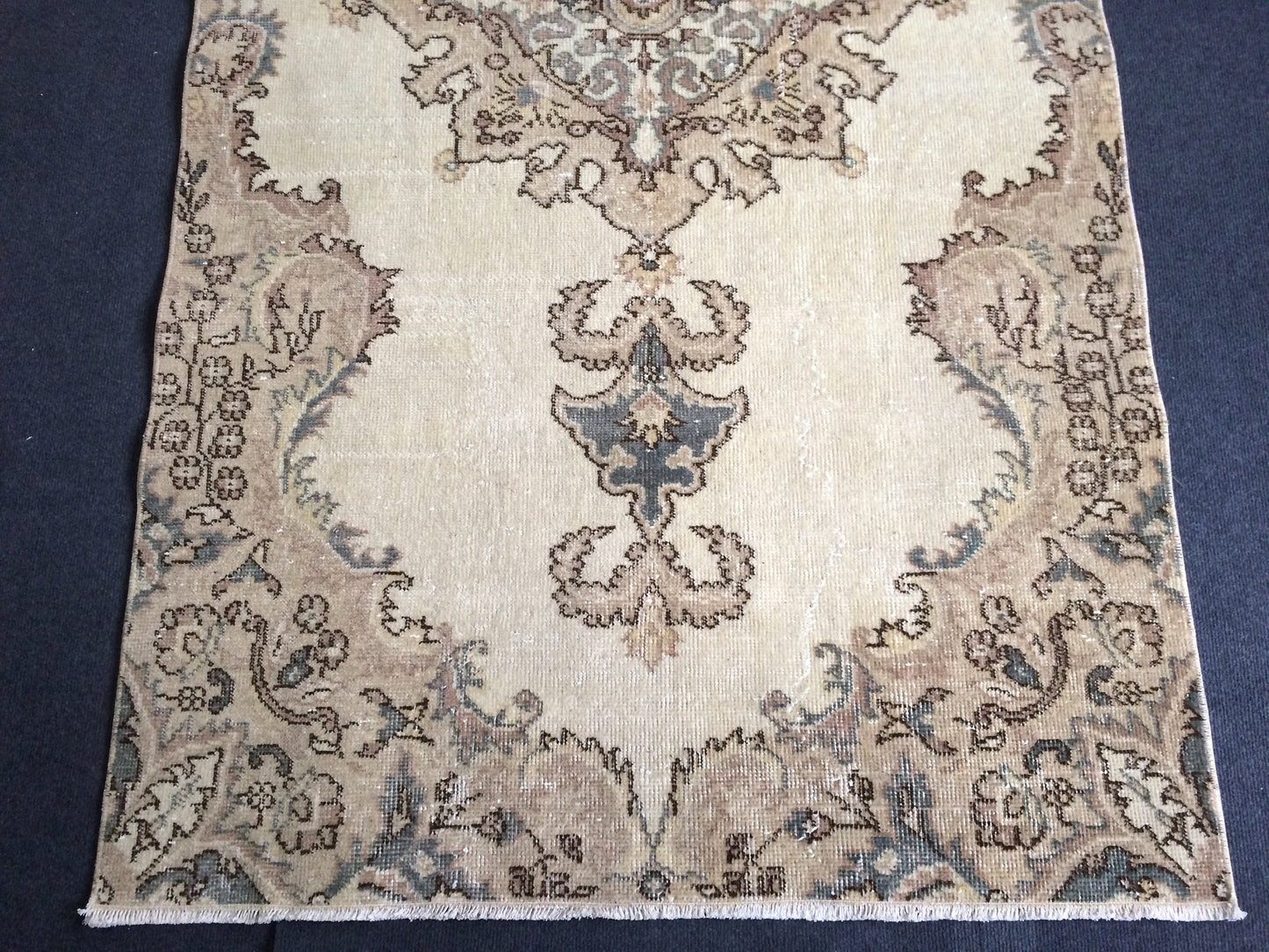 Oushak Rug Turkish Rug Hand Made Rug Wool Rug Vintage Rug  Bohemian Rugs