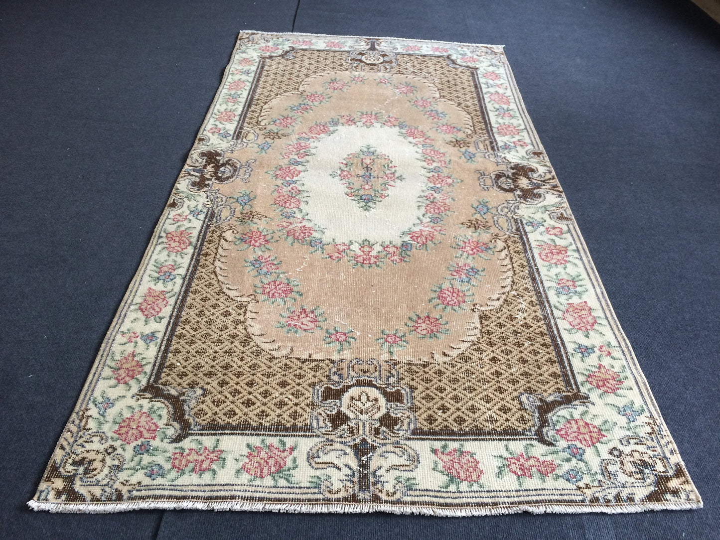 BOHEMIAN Rug, Turkish Rug, Vintage Rug,Oushak Rug,Hand woven Rug,Weaving Rug | Hallway Rug | Kitchen Rug