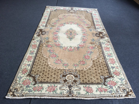 BOHEMIAN Rug, Turkish Rug, Vintage Rug,Oushak Rug,Hand woven Rug,Weaving Rug | Hallway Rug | Kitchen Rug