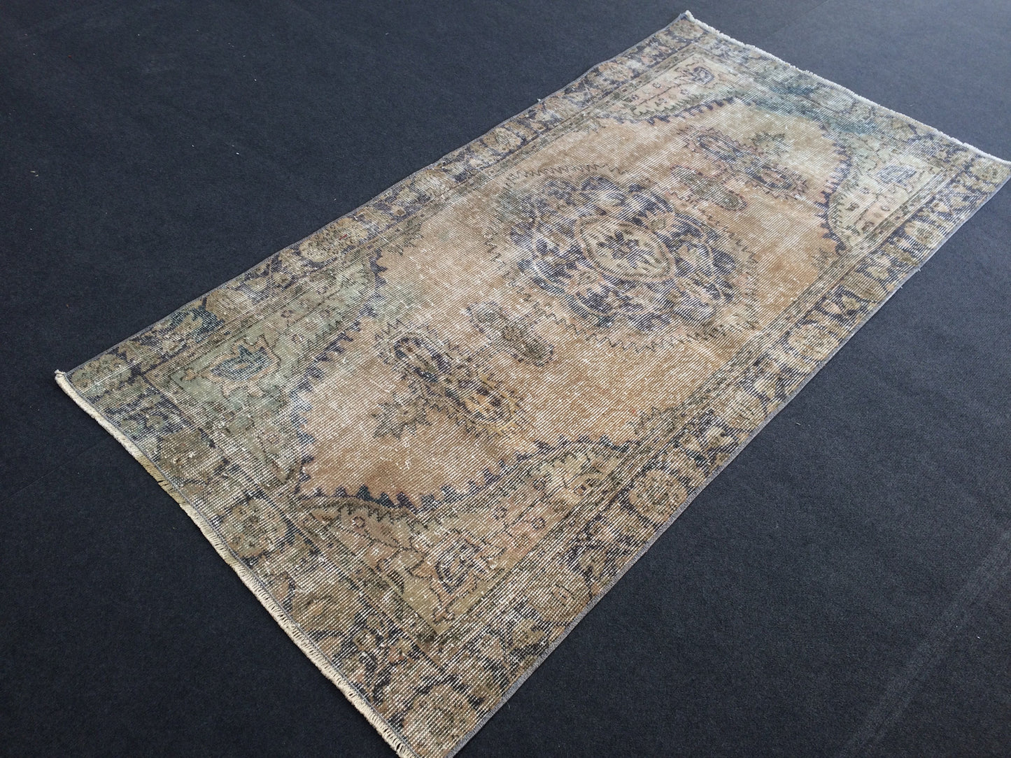 Vintage  Rug Turkish  Rug, Rusric Rug, Oushak Rug, Hand Made Rug, eclectic rug,