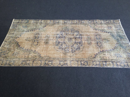 Vintage  Rug Turkish  Rug, Rusric Rug, Oushak Rug, Hand Made Rug, eclectic rug,