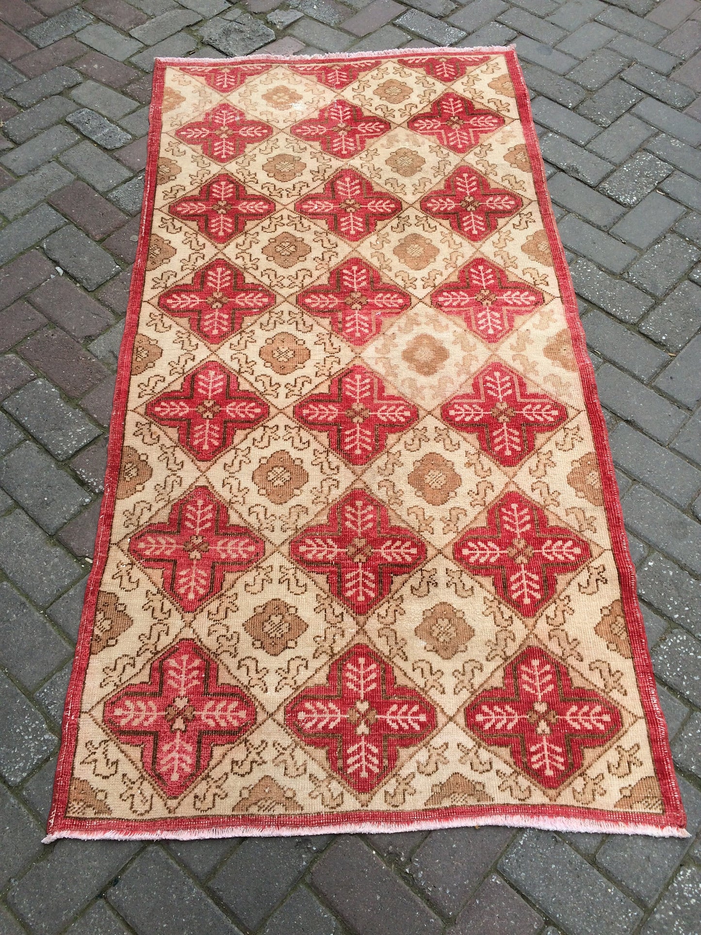 Vintage Rug Turkish  Rug, Bohemian Rug Oushak Rug