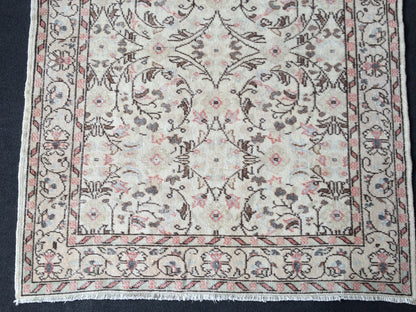 4 x 7 Vintage  Turkish Rugs Muted Vintage Oushak Rugs  Turkish  Rug, Boho Rug, Oushak Rug, Wool Rugs, Shabbychic Rug, Farmhouse Rugs