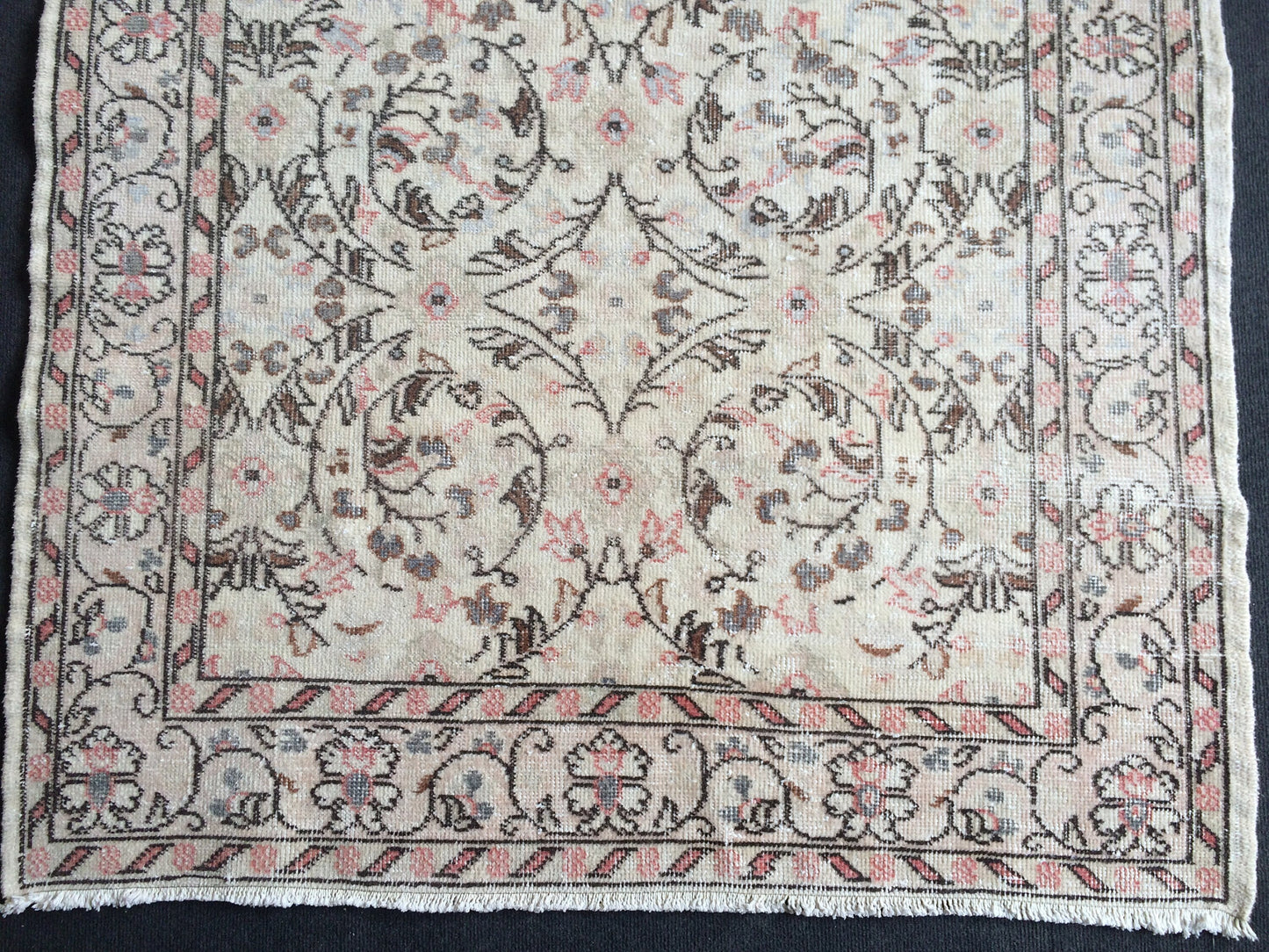 4 x 7 Vintage  Turkish Rugs Muted Vintage Oushak Rugs  Turkish  Rug, Boho Rug, Oushak Rug, Wool Rugs, Shabbychic Rug, Farmhouse Rugs