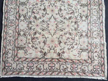 4 x 7 Vintage  Turkish Rugs Muted Vintage Oushak Rugs  Turkish  Rug, Boho Rug, Oushak Rug, Wool Rugs, Shabbychic Rug, Farmhouse Rugs