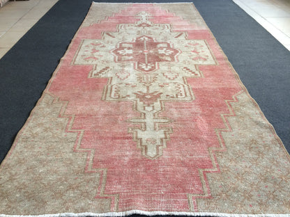 Vintage Rugs,  Turkish Rugs, Minimalist Rugs, Bohemian Rugs, Area Rugs, Oushak Rugs, Wool Rugs, Weaving Rugs, Ethnic Rugs, 8.4 x 4 Feet Rugs