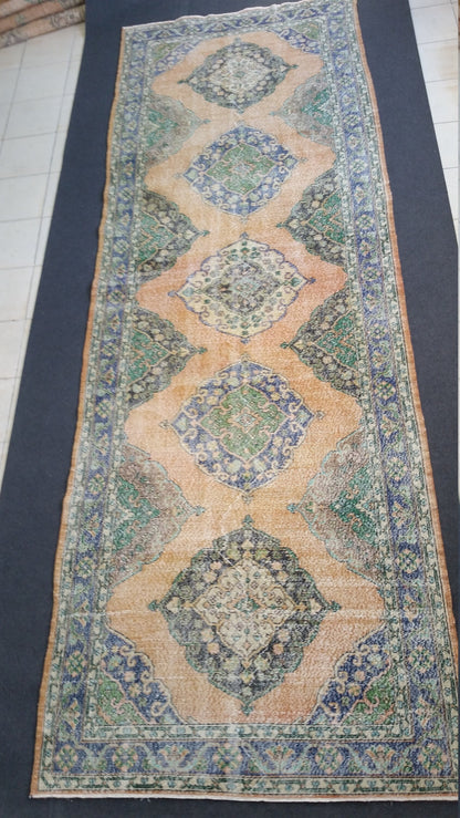 4.8 x 14 VINTAGE RUG ,  oushak Rug, Turkish Rug,Hand woven Rug, Vintage Rug HAND Made Rugs 5 by 14 runners