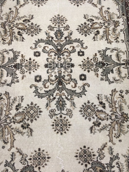 French Inspired Fleur-de-lis  Motif Minimalist Rug,Bohemian Rug,Big Area Rug,Antique Rug,Oushak antique Rug,Hand woven Rug,Weaving Rug