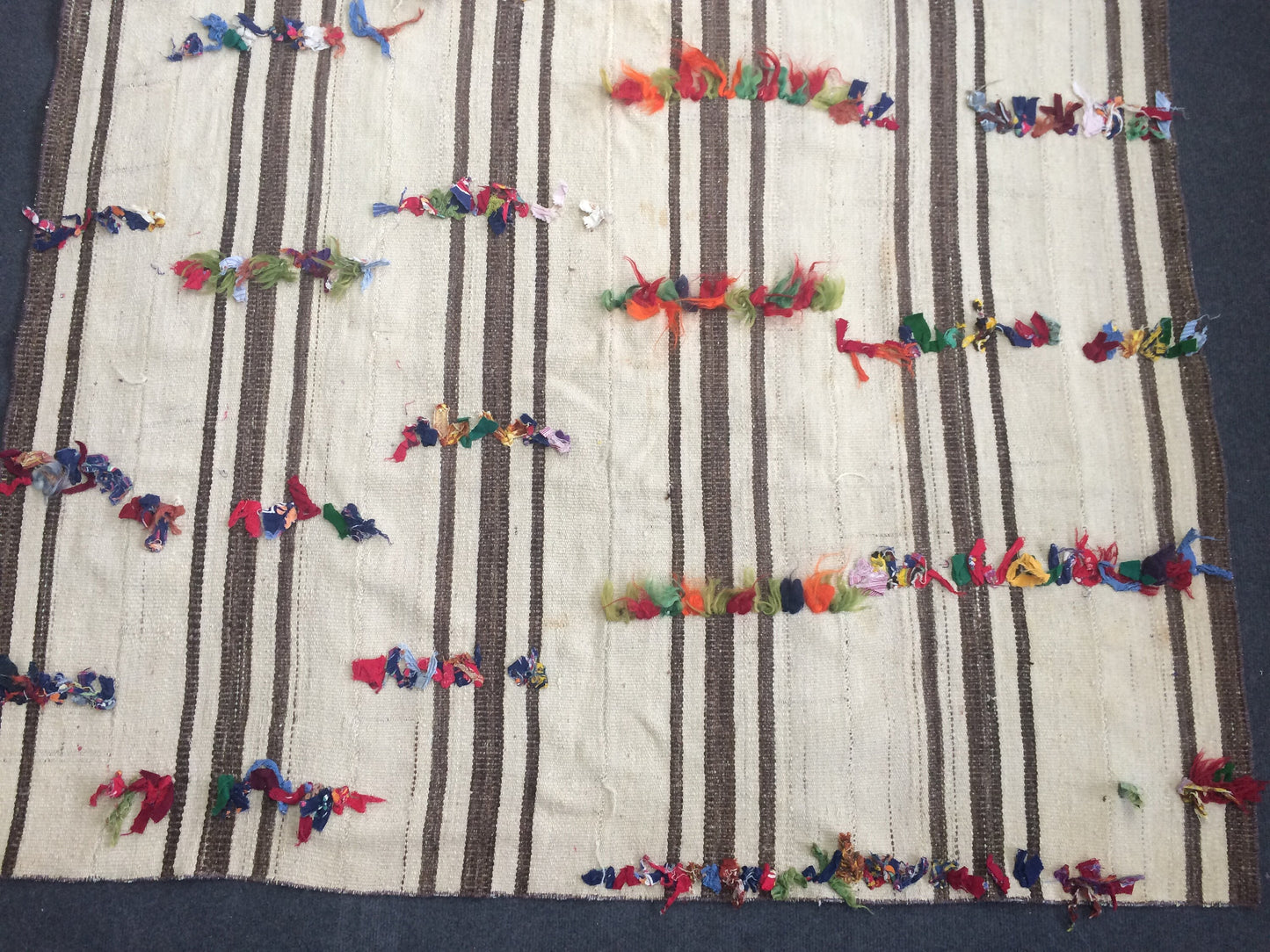 Turkish Flat Woven Oushak Kilim Rugs Nomad Kilim Rug Bohemian Rug Neutral Colors Flatwoven Rug Wool