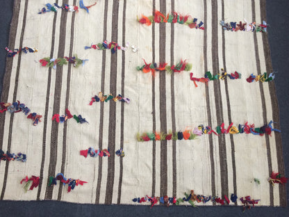 Turkish Flat Woven Oushak Kilim Rugs Nomad Kilim Rug Bohemian Rug Neutral Colors Flatwoven Rug Wool