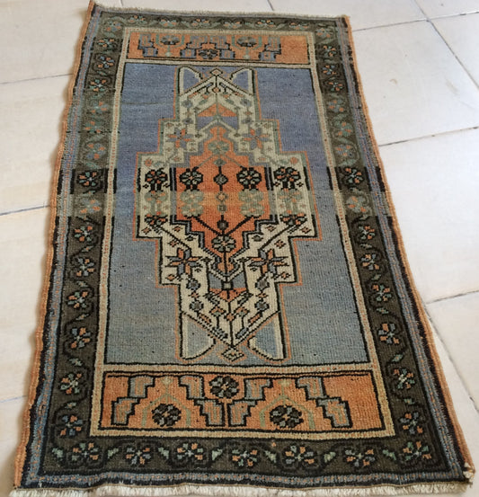 Vintage Turkish Oushak  Rug, Bohemian Rug, Living Room Rug,Oushak Rug,Hand Made Small Area Rug Wool Oushak Rug
