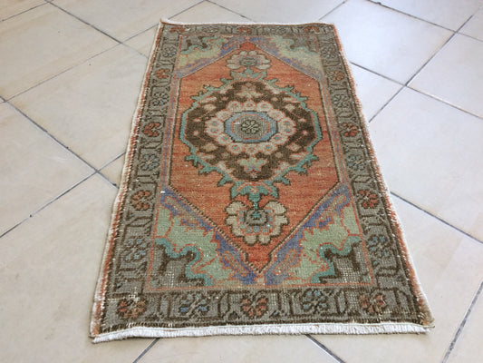 Oushak  Mini Rug Turkish  Area Rug Vintage Turkish Rug Oushak Rug Hand Made Rug Vintage Rug