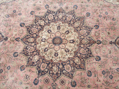 6.5 x 10 Persian RUG, Oriental Rug Large Area Rug, VINTAGE Rug, Turkish  Rug,Hand Knotted Rug Antique Rug Muted  Rug, 7x10 Light Pink Rug