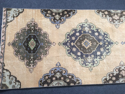 12.2 x 3 Oushak Runner Rug Turkish Runner Rug Vintage Runner Rug Hallway Runner Rug Kitchen Runner Rug Wool Runner Rug Oushak Runner