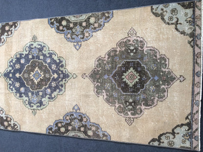 12.2 x 3 Oushak Runner Rug Turkish Runner Rug Vintage Runner Rug Hallway Runner Rug Kitchen Runner Rug Wool Runner Rug Oushak Runner