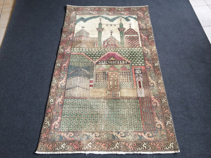 Rugs, Tapestry  Rug, Rumi Turkish Rug, Farmhouse Rug, Vintage Rug, Wool rug