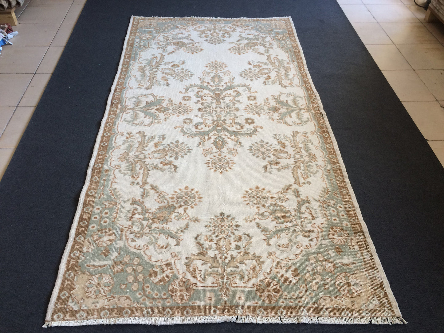 Persian Rug, Hand Made Rug, Oushak Rug,  Turkish Rug, Farmhouse Rug, Vintage Rug, Wool rug