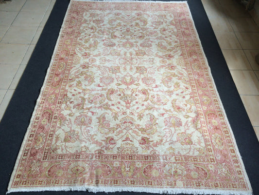 Vintage living room rug, wool pile RUGS, Pastel oushak rug , Turkish Oushak Rug, Vintage Rug, 8.3 x 5.3 Rug, Vintage Oushak Rug, 5x8 Rugs