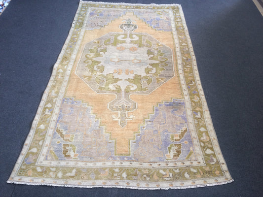 OUSHAK RUG TURKISH Oushak Rug Vintage Oushak Runner Rug Vintage Runner Rug Wool Oushak Rug Hand Made Rugs Vintage Turkish Rug