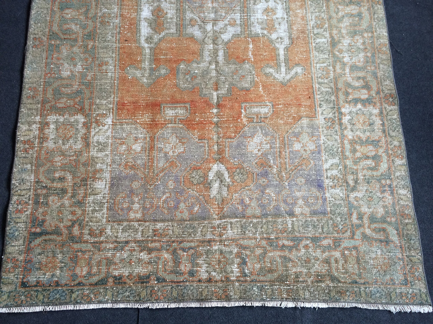 5 x 8.6 OUSHAK RUG TURKISH Oriental Rug Vintage Oushak Rug Vintage Persian Wool Rug Hand Made Rugs Vintage Turkish Rug Discounted Rugs