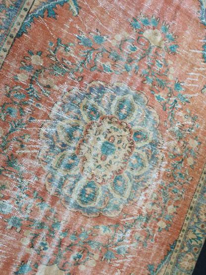 6x10 Large Area OUSHAK RUG TURKISH  Rug Vintage Rug Vintage Oriental Rugs Oushak Rug Hand Made Rugs Vintage Turkish Rug