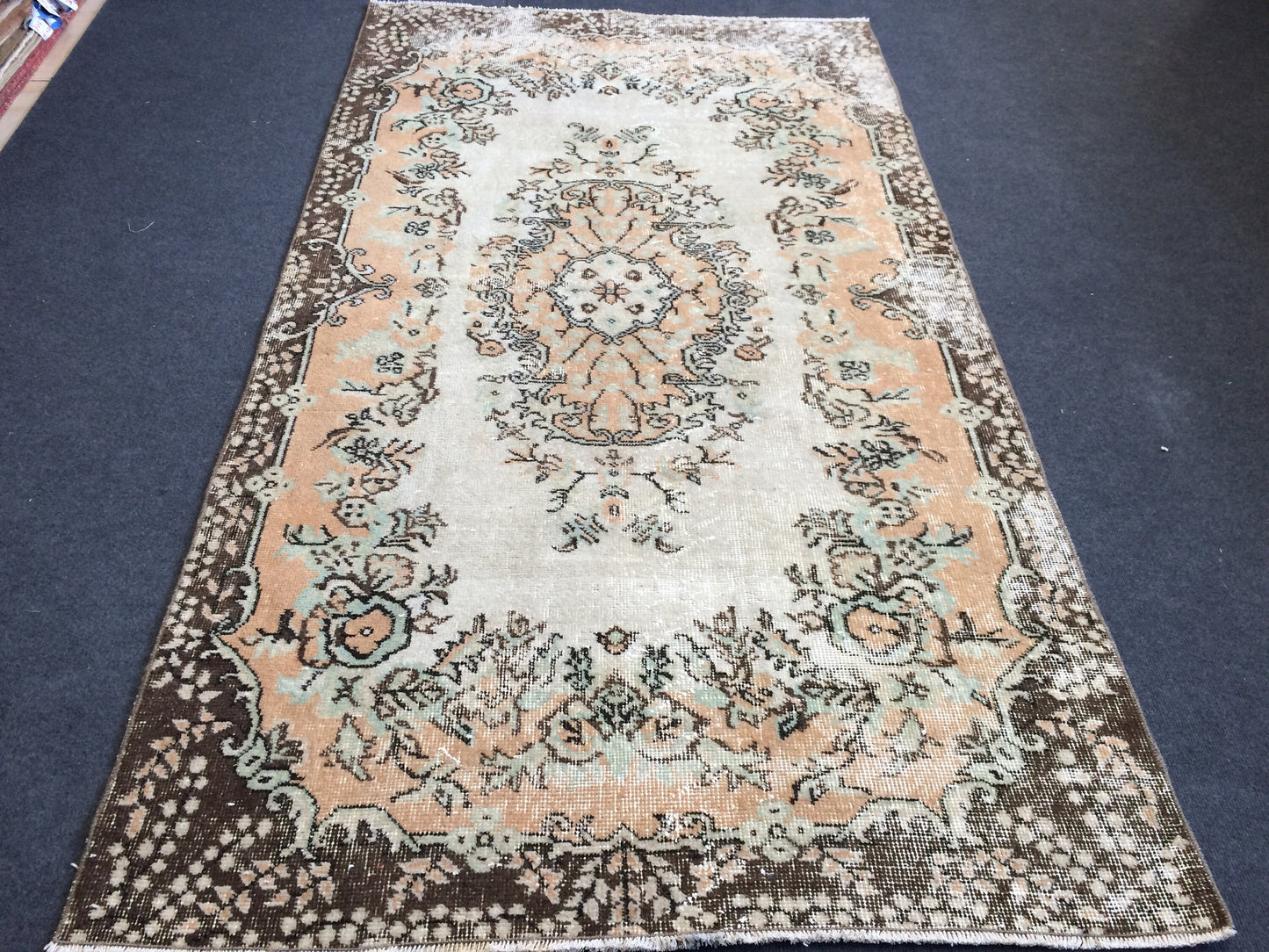 7.2 x 4 Rugs, Hand Made Rug, Oushak Rug, Rustic Rug, Bohemian Rug, Rug Runner, Turkish Rug, Farmhouse Rug, Vintage Rug, Wool rug