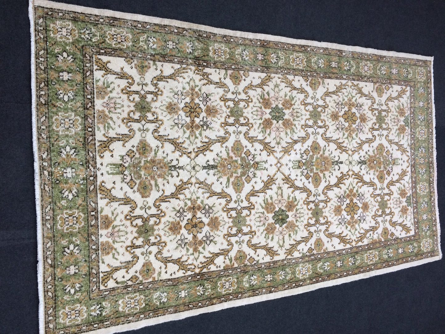 4x7 TURKISH RUG, Rugs, Hand Made Rug, Oushak Rug, Rustic Rug, Bohemian Rug, Rug Runner, Farmhouse Rug, Vintage Rug, Wool rug