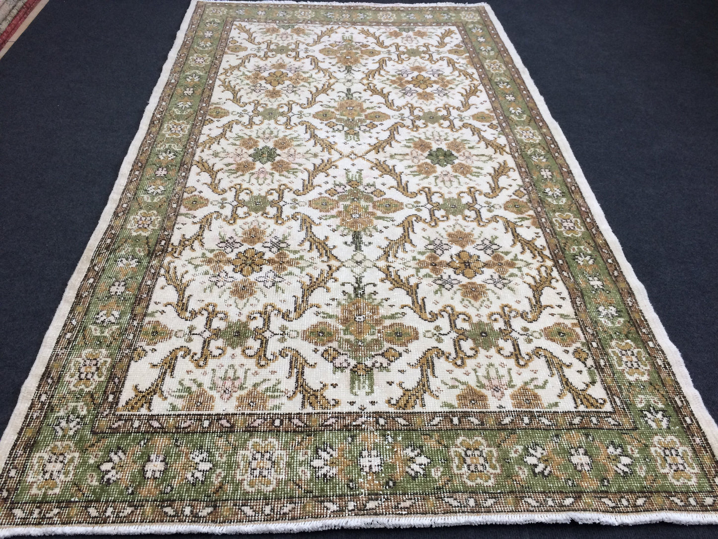 4x7 TURKISH RUG, Rugs, Hand Made Rug, Oushak Rug, Rustic Rug, Bohemian Rug, Rug Runner, Farmhouse Rug, Vintage Rug, Wool rug