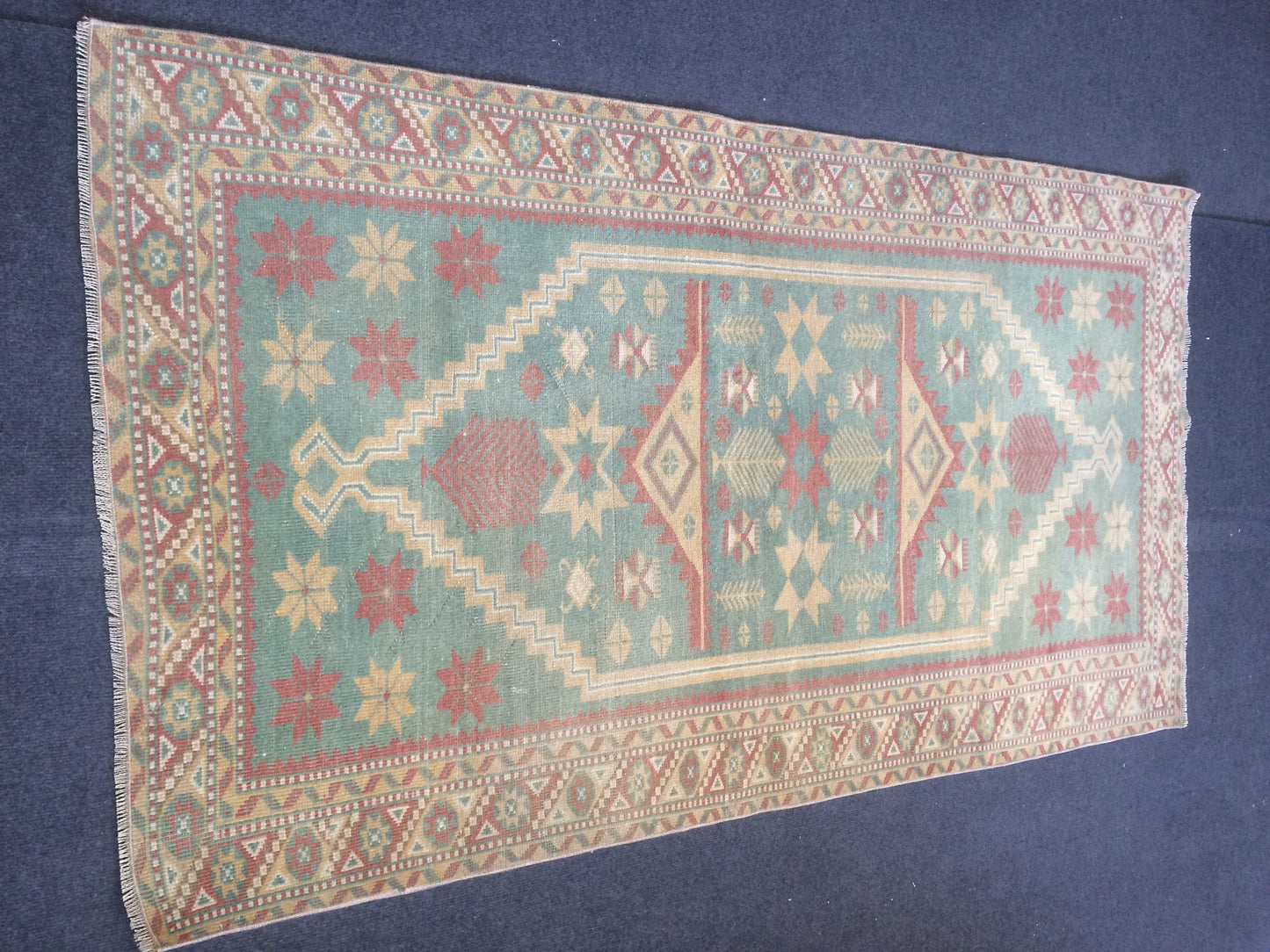Turkish Rug, Oushak Rug, Rustic Oushak Rug, Wool Rugs, Farmhouse Rug, Vintage Rug, Minimalist Rug, Hand Made Rug