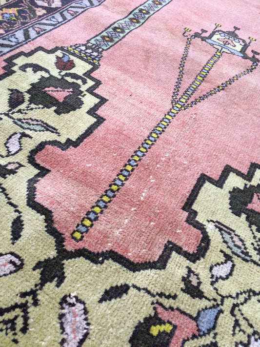 Turkish Rug, Oushak Rug, Rustic Oushak Rug, Wool Oushak Rug, Oushak Runner Rugs, Farmhouse Rug, Vintage Rug, High Pile, Hand Made Rug