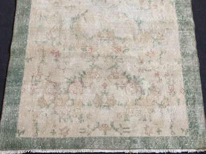 OUSHAK RUG TURKISH Oushak Rug Vintage Oushak Runner Rug Vintage Runner Rug Muted Wool Oushak Rug Hand Made Rugs