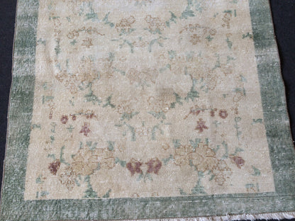 OUSHAK RUG TURKISH Oushak Rug Vintage Oushak Runner Rug Vintage Runner Rug Muted Wool Oushak Rug Hand Made Rugs