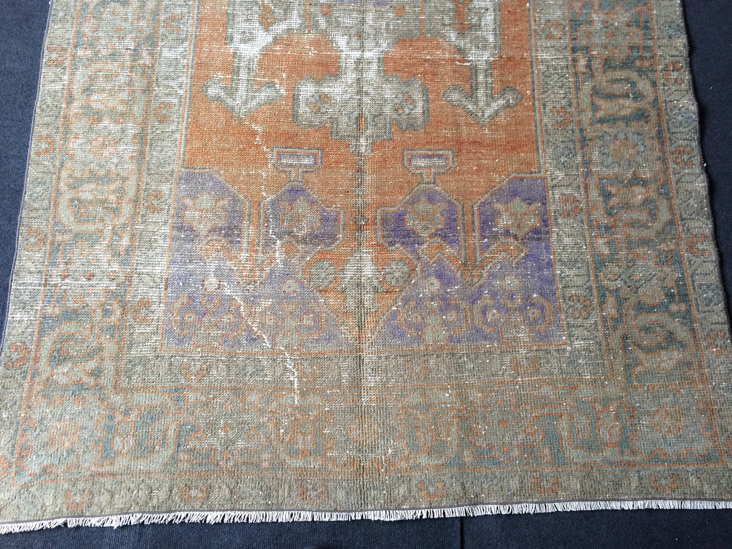 5 x 8.6 OUSHAK RUG TURKISH Oriental Rug Vintage Oushak Rug Vintage Persian Wool Rug Hand Made Rugs Vintage Turkish Rug Discounted Rugs