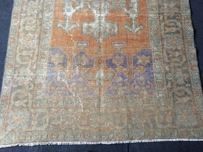 5 x 8.6 OUSHAK RUG TURKISH Oriental Rug Vintage Oushak Rug Vintage Persian Wool Rug Hand Made Rugs Vintage Turkish Rug Discounted Rugs