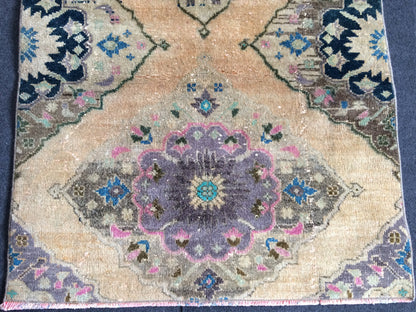 Mini  Turkish Rug Small Area Rug Turkish Rug Oushak Rug Hand Made Rug Vintage Rug