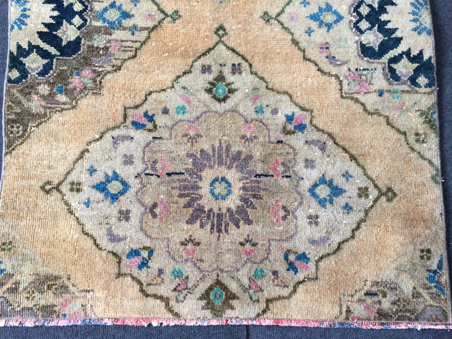 Mini  Turkish Rug Small Area Rug Turkish Rug Oushak Rug Hand Made Rug Vintage Rug