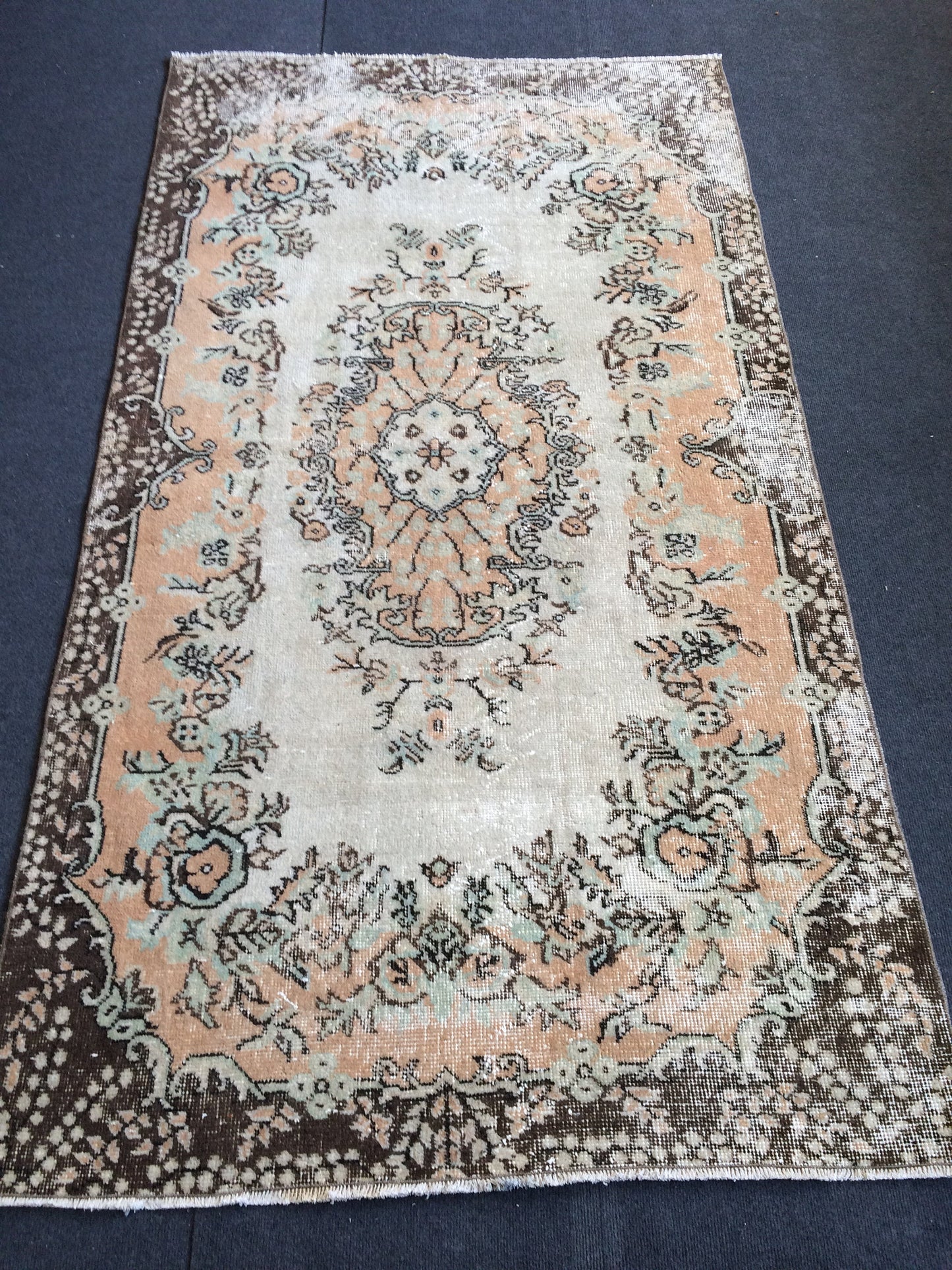 7.2 x 4 Rugs, Hand Made Rug, Oushak Rug, Rustic Rug, Bohemian Rug, Rug Runner, Turkish Rug, Farmhouse Rug, Vintage Rug, Wool rug