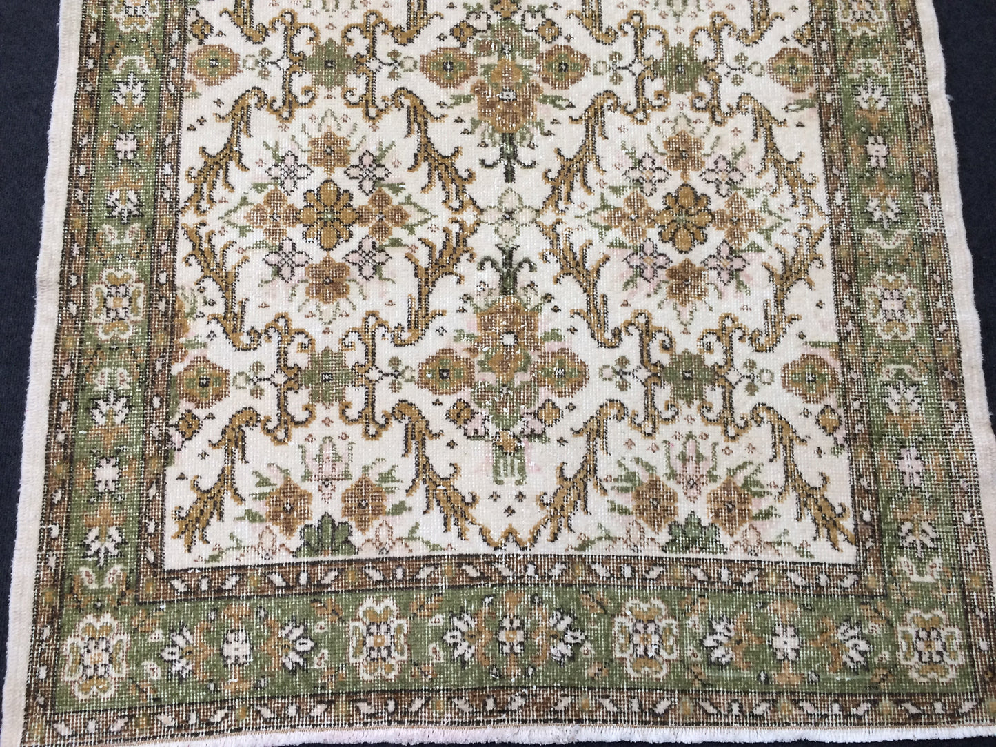 4x7 TURKISH RUG, Rugs, Hand Made Rug, Oushak Rug, Rustic Rug, Bohemian Rug, Rug Runner, Farmhouse Rug, Vintage Rug, Wool rug